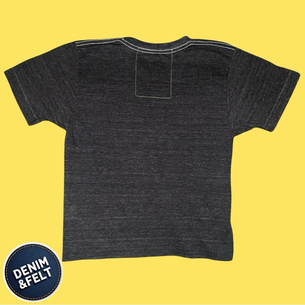 AVIATOR NATION Women's Smiley Stitch Boyfriend Tee | Color: Charcoal | EUC!!😃🌈 - Picture 11 of 16